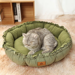 Reversible Donut Cat Bed Dual-Use Indoor Pet Bed