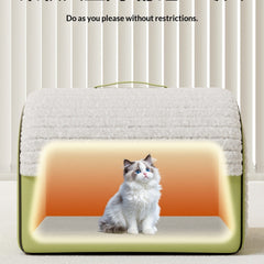 Winter Thickened Enclosed Cat Bed Four Season Use