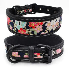 Reflective Adjustable Dog Collar with Buckle Multiple Colors