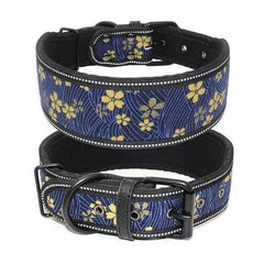 Reflective Adjustable Dog Collar with Buckle Multiple Colors