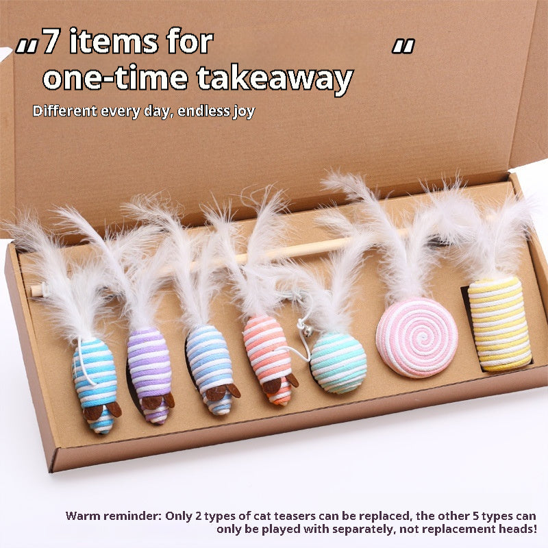 7-Piece Mouse Cat Toy Gift Set for Cats