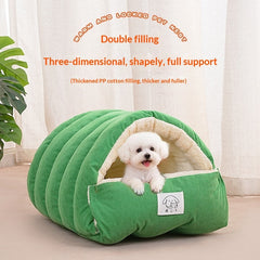 Three-Dimensional Fenced Winter Thickened Cat Bed Warm