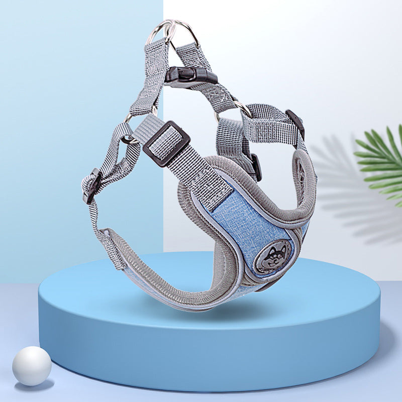 Vest Type Dog Harness and Walking Leash Set