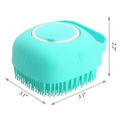Silicone Pet Shampoo Massage Brush for Bathing Grooming