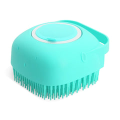 Silicone Pet Shampoo Massage Brush for Bathing Grooming