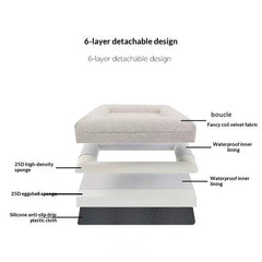 High-End Waterproof Memory Foam Dog Bed Washable