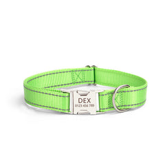 Reflective Nylon Dog Collar Adjustable Safety Pet Collar