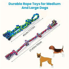 Tough Rope Dog Toys for Aggressive Chewers Tugging