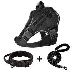 Breathable Tactical Dog Harness with Traction Rope