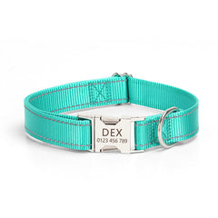 Reflective Nylon Dog Collar Adjustable Safety Pet Collar