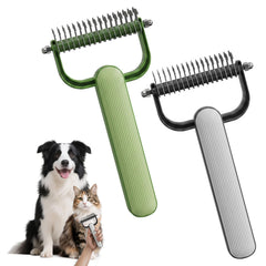 Double-Sided Dematting Comb for Dogs and Cats Grooming