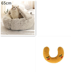 2-in-1 Plush Winter Dog Cat Bed Warm House