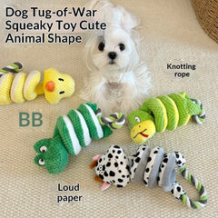 Puppy Tug-of-War Plush Crinkle Chew Toy