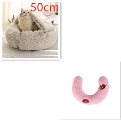 2-in-1 Plush Winter Dog Cat Bed Warm House