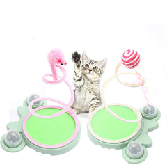 Cat Spring Coil Toy for Independent Interactive Play