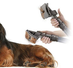 Pet Grooming Brush Vacuum Attachment for Hair Removal