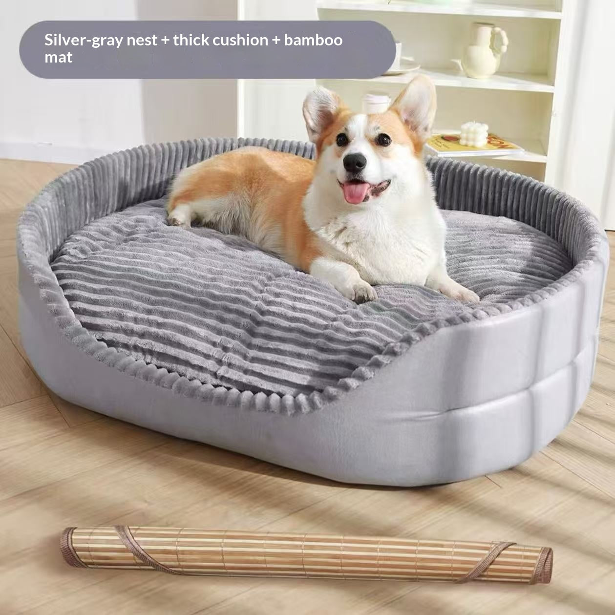All-Season Thickened Dog Bed for Home Comfort