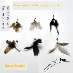 Feather Bell Replacement Head for Cat Toy