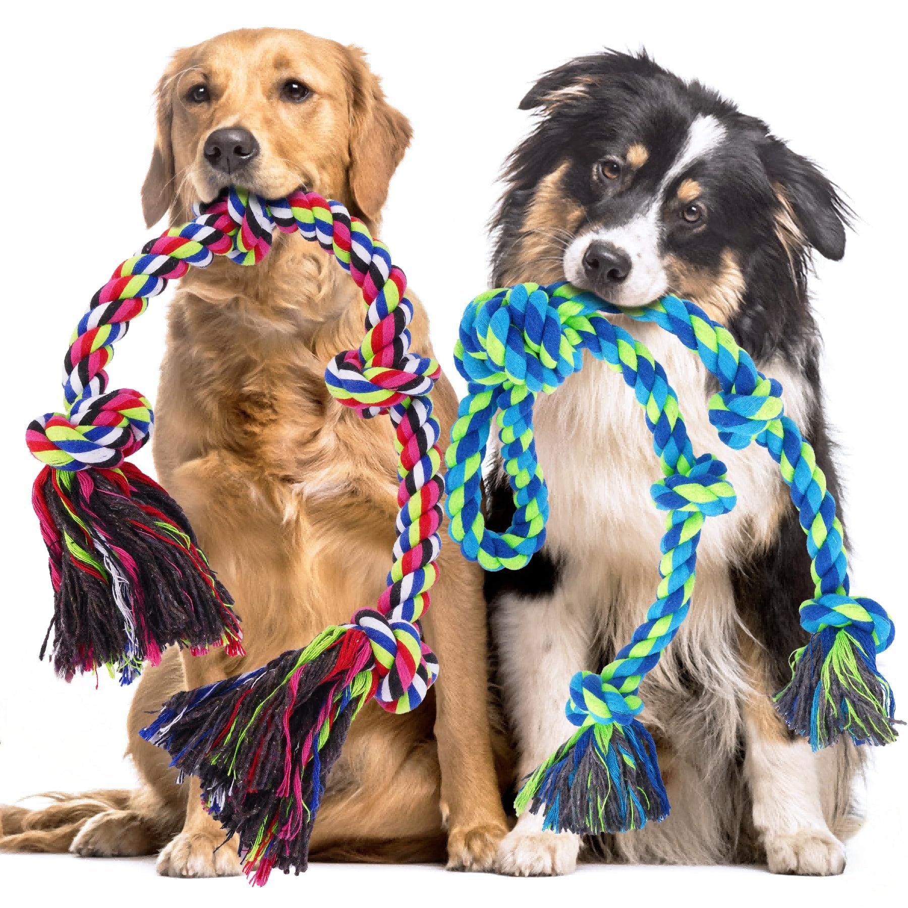 Tough Rope Dog Toys for Aggressive Chewers Tugging