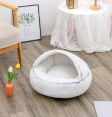 2-in-1 Plush Winter Dog Cat Bed Warm House