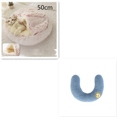 2-in-1 Plush Winter Dog Cat Bed Warm House
