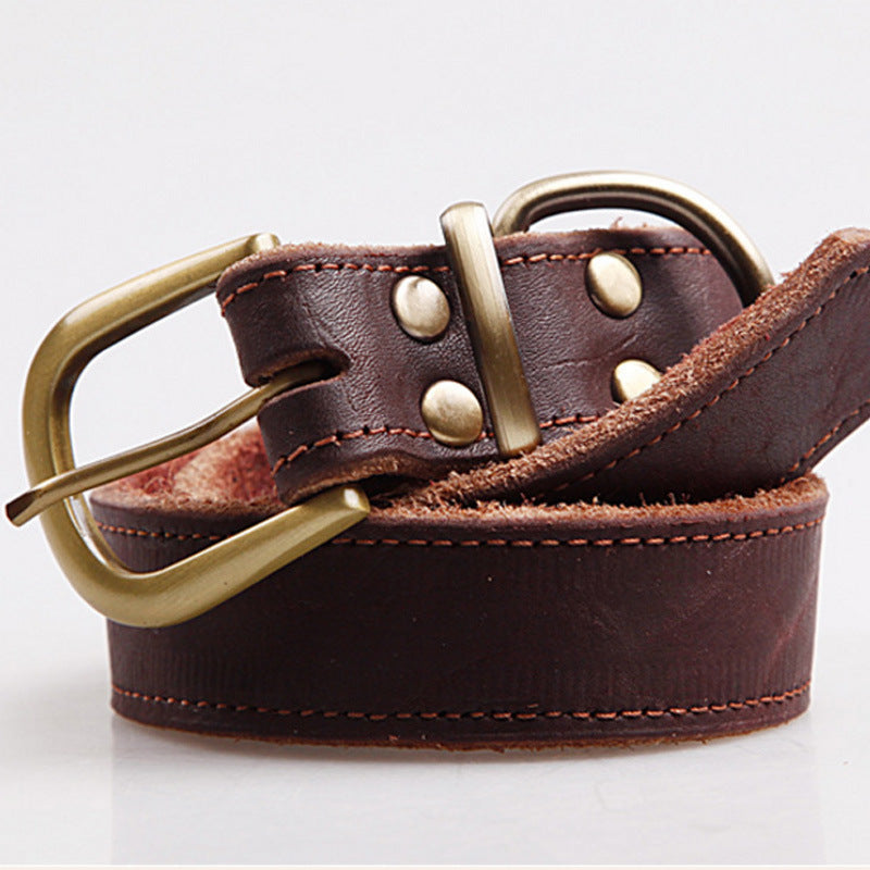 Cowhide Pet Collar for Small Medium Dogs