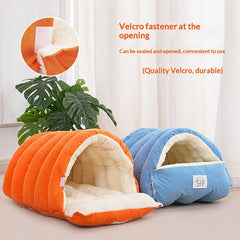 Three-Dimensional Fenced Winter Thickened Cat Bed Warm