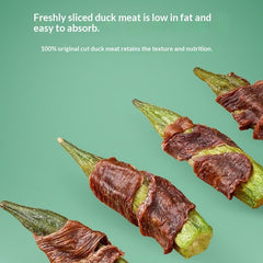 Duck Okra Nutritious Chews Dog Treats