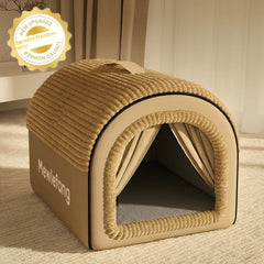Winter Thickened Enclosed Cat Bed Four Season Use