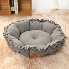 Reversible Donut Cat Bed Dual-Use Indoor Pet Bed