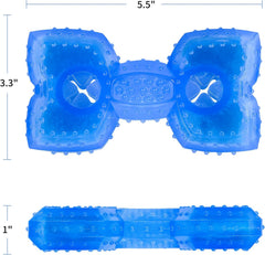 Cooling Dog Teething Chew Toy with Treat Holder