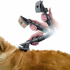Pet Grooming Brush Vacuum Attachment for Hair Removal