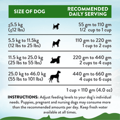 Zen Vegetarian Dry Dog Food Complete Nutrition Formula
