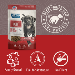 Grain-Free Beef Freeze-Dried Raw Dog Food Formula