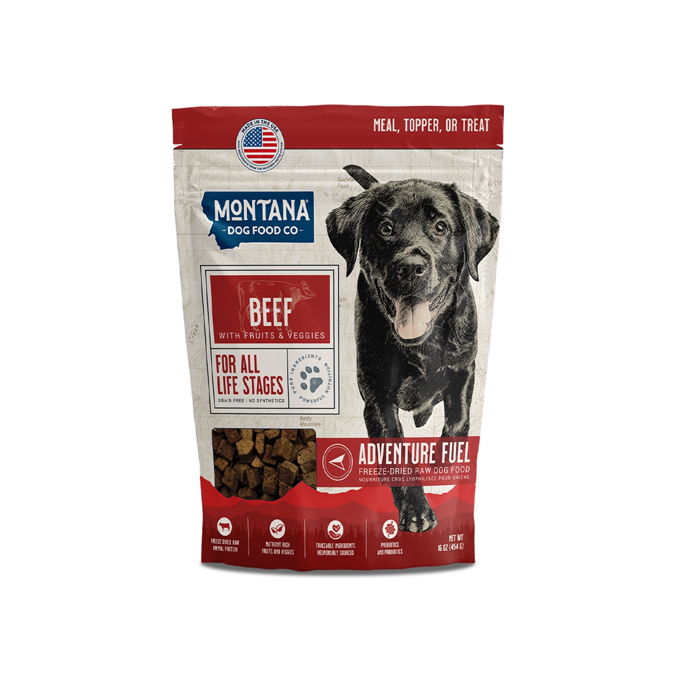 Grain-Free Beef Freeze-Dried Raw Dog Food Formula