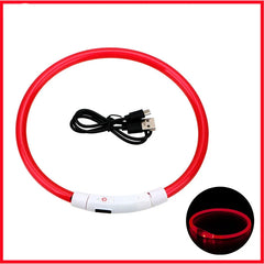 USB Rechargeable LED Pet Dog Safety Collar Bright