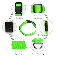 USB Rechargeable LED Pet Dog Safety Collar Bright