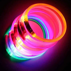 USB Rechargeable LED Pet Dog Safety Collar Bright