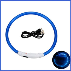 USB Rechargeable LED Pet Dog Safety Collar Bright
