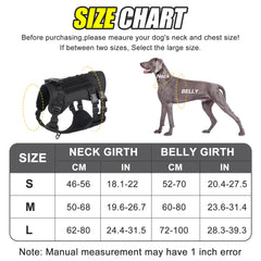 Tactical No-Pull Dog Harness with Reinforced Chest Strap