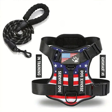 Escape Proof No-Pull Dog Harness and Leash Set