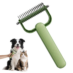 Double-Sided Dematting Comb for Dogs and Cats Grooming