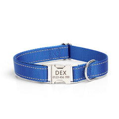 Reflective Nylon Dog Collar Adjustable Safety Pet Collar