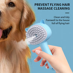 Rechargeable Self-Cleaning Mist Pet Grooming Slicker Brush