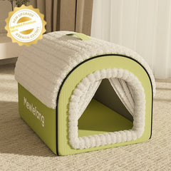 Winter Thickened Enclosed Cat Bed Four Season Use