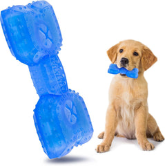 Cooling Dog Teething Chew Toy with Treat Holder