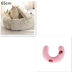 2-in-1 Plush Winter Dog Cat Bed Warm House