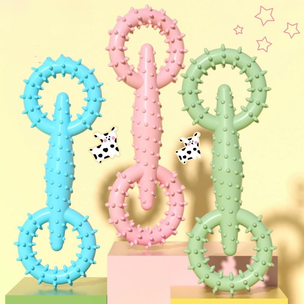 Pull Ring Dog Chew Toy for Interactive Play