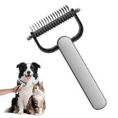 Double-Sided Dematting Comb for Dogs and Cats Grooming