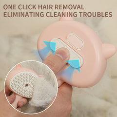 Rechargeable Self-Cleaning Mist Pet Grooming Slicker Brush